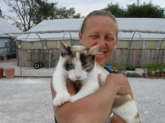 Amy holding Natascha midsummer.